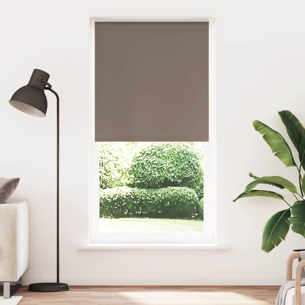 Produktbild för Mörkläggningsgardin kaffe 110x210 cm tyg bredd 105,7 cm