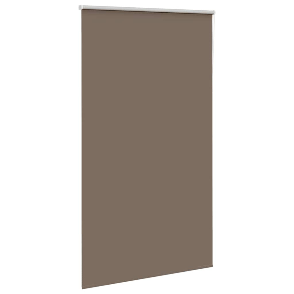 Produktbild för Mörkläggningsgardin kaffe 125x210 cm tyg bredd 121,6 cm