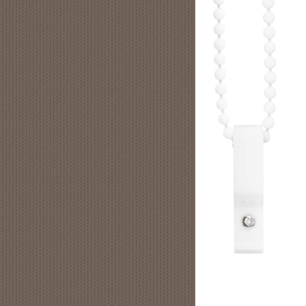 Produktbild för Mörkläggningsgardin kaffe 130x210 cm tyg bredd 126,6 cm