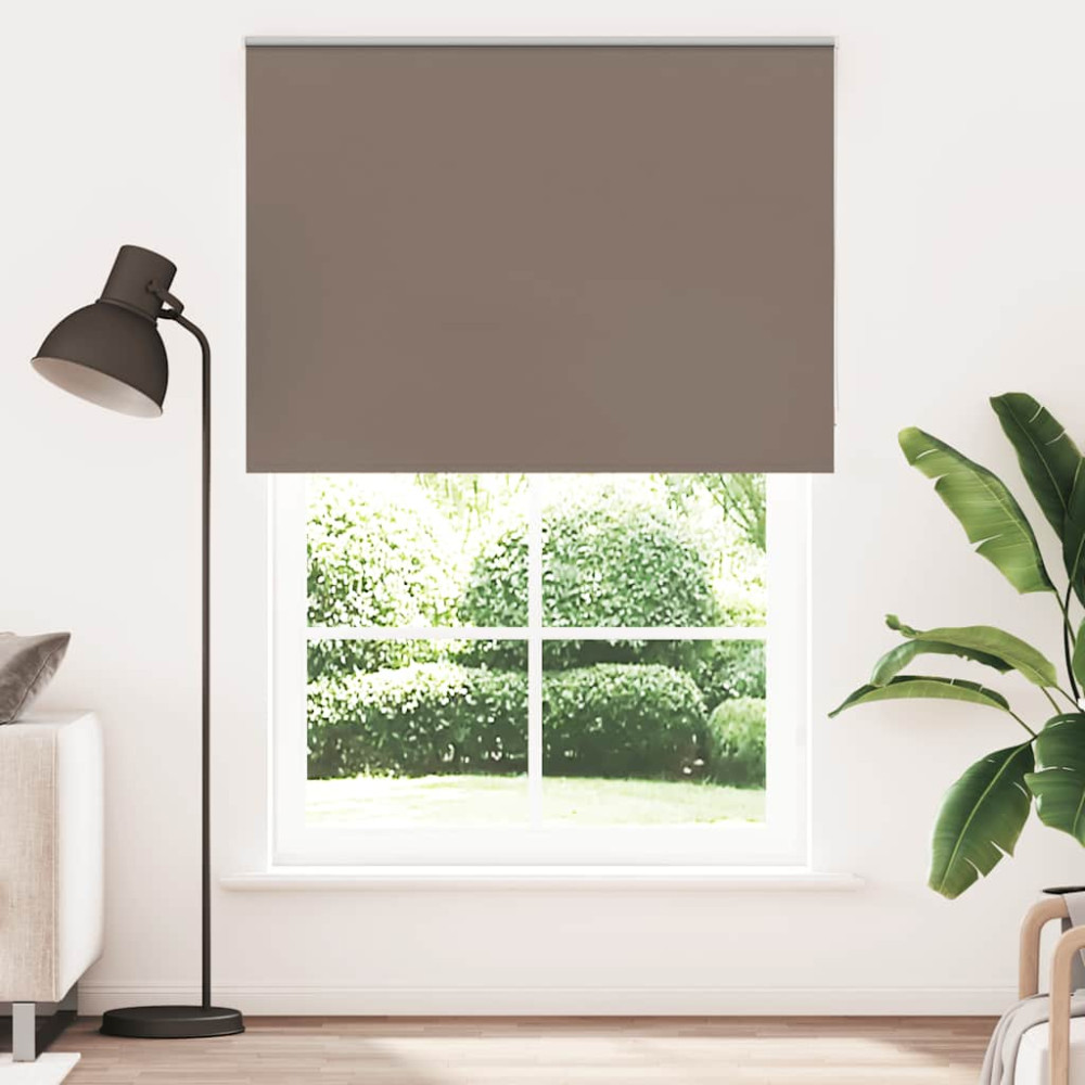 Produktbild för Mörkläggningsgardin kaffe 165x210 cm tyg bredd 161,6 cm