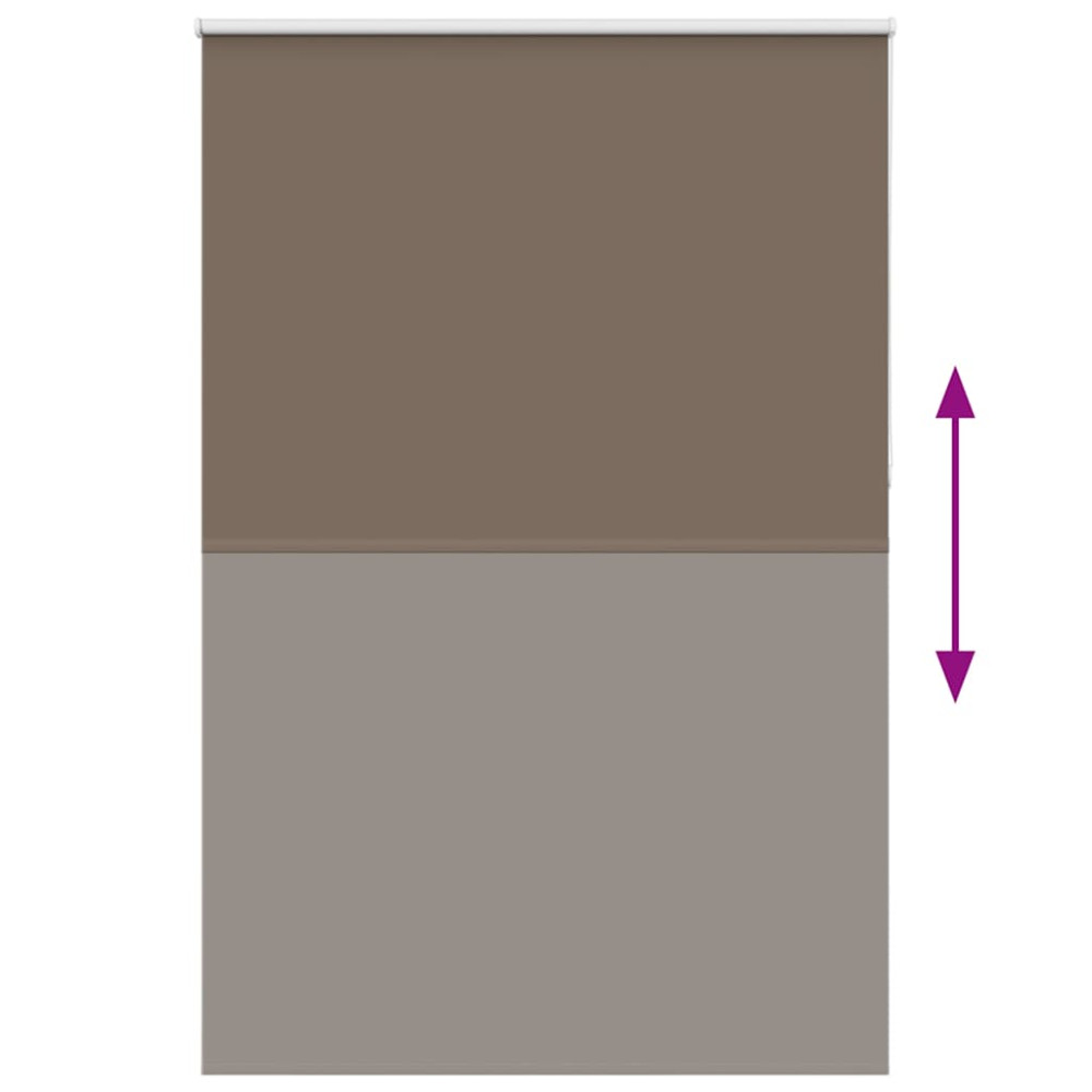 Produktbild för Mörkläggningsgardin kaffe 165x210 cm tyg bredd 161,6 cm