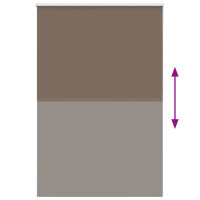 Produktbild för Mörkläggningsgardin kaffe 165x210 cm tyg bredd 161,6 cm