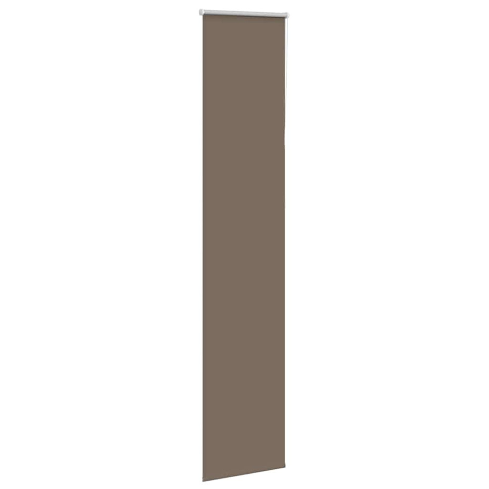 Produktbild för Mörkläggningsgardin kaffe 40x230 cm tyg bredd 35,7 cm polyester