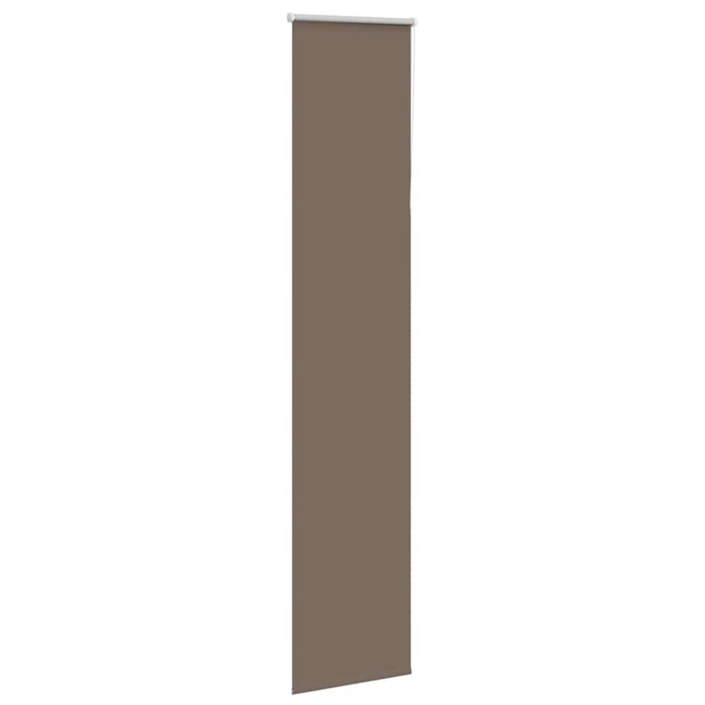 Produktbild för Mörkläggningsgardin kaffe 55x230 cm tyg bredd 50,7 cm polyester