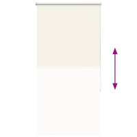Produktbild för Rullgardin mörkläggning naturvit 80x130 cm tygbredd 75,7 cm