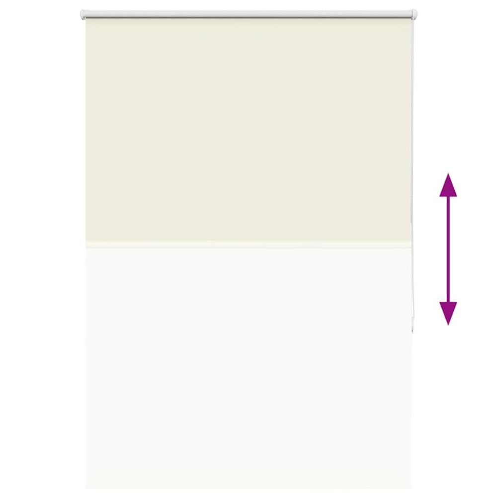 Produktbild för Rullgardin mörkläggning naturvit 100x130 cm tyg bredd 95,7 cm