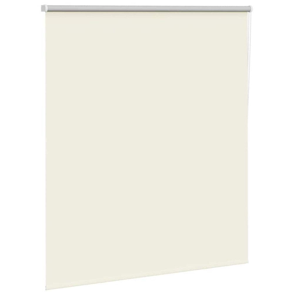 Produktbild för Rullgardin mörkläggning naturvit 135x130 cm tyg bredd 131,6 cm