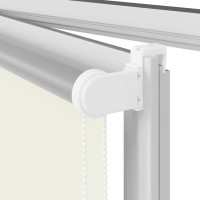 Produktbild för Rullgardin mörkläggning naturvit 150x130 cm tyg bredd 146,6 cm