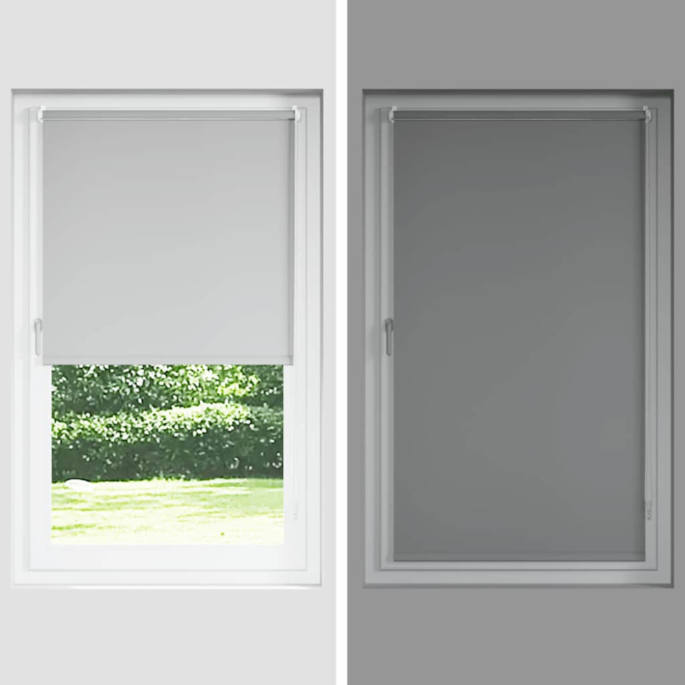 Produktbild för Rullgardin mörkläggning naturvit 75x150 cm tygbredd 70,7 cm