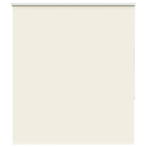 vidaXL Rullgardin mörkläggning naturvit 125x150 cm tyg bredd 121,6 cm