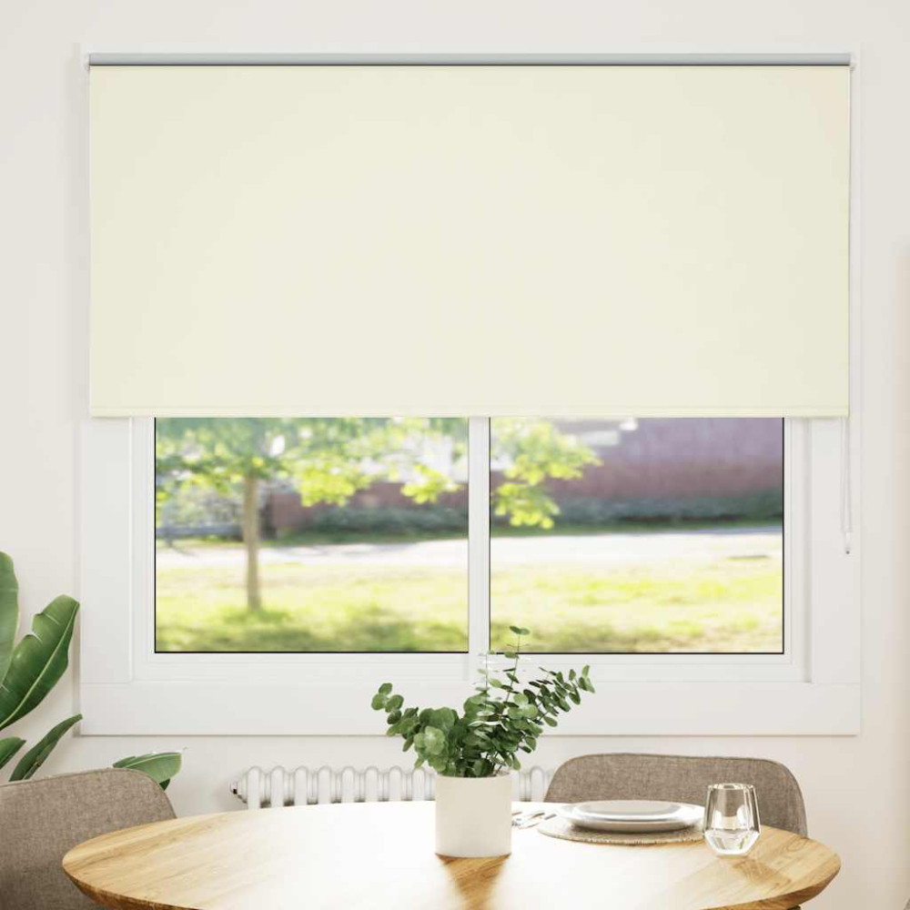 Produktbild för Rullgardin mörkläggning naturvit 155x150 cm tygbredd 151,6 cm