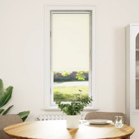 Produktbild för Rullgardin mörkläggning naturvit 40x175 cm tyg bredd 35,7 cm