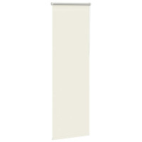 Produktbild för Rullgardin mörkläggning naturvit 40x175 cm tyg bredd 35,7 cm