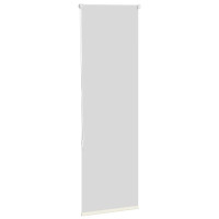 Produktbild för Rullgardin mörkläggning naturvit 40x175 cm tyg bredd 35,7 cm
