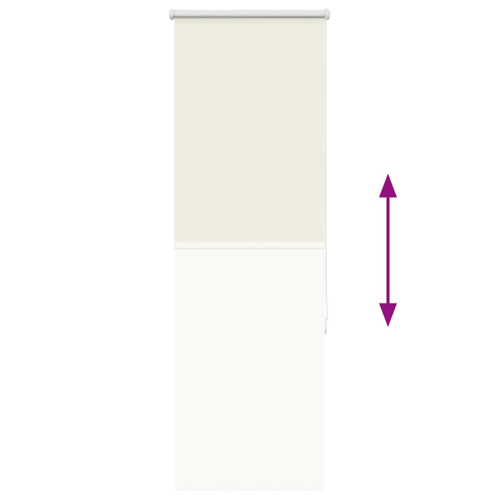 Produktbild för Rullgardin mörkläggning naturvit 45x175 cm tyg bredd 40,7 cm