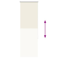 Produktbild för Rullgardin mörkläggning naturvit 45x175 cm tyg bredd 40,7 cm