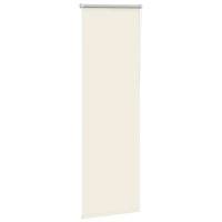 Produktbild för Rullgardin mörkläggning naturvit 50x175 cm tyg bredd 45,7 cm