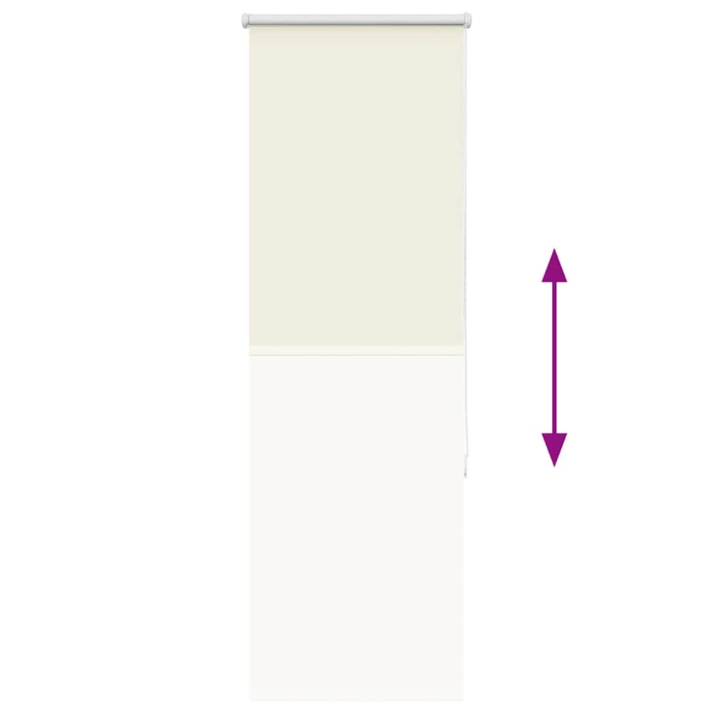 Produktbild för Rullgardin mörkläggning naturvit 50x175 cm tyg bredd 45,7 cm