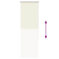 Produktbild för Rullgardin mörkläggning naturvit 50x175 cm tyg bredd 45,7 cm