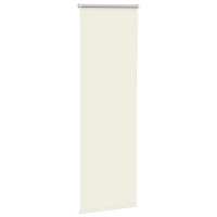 Produktbild för Rullgardin mörkläggning naturvit 55x175 cm tyg bredd 50,7 cm
