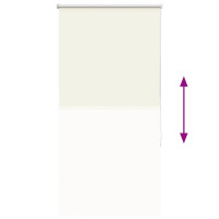 Produktbild för Rullgardin mörkläggning naturvit 65x175 cm tyg bredd 60,7 cm