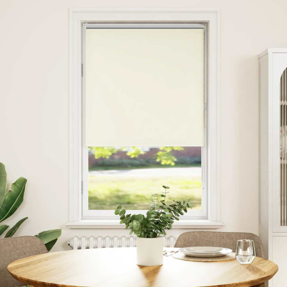 Produktbild för Rullgardin mörkläggning naturvit 70x175 cm tyg bredd 65,7 cm