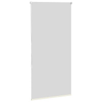 Produktbild för Rullgardin mörkläggning naturvit 80x175 cm tygbredd 75,7 cm