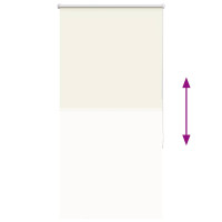 Produktbild för Rullgardin mörkläggning naturvit 85x175 cm tygbredd 80,7 cm