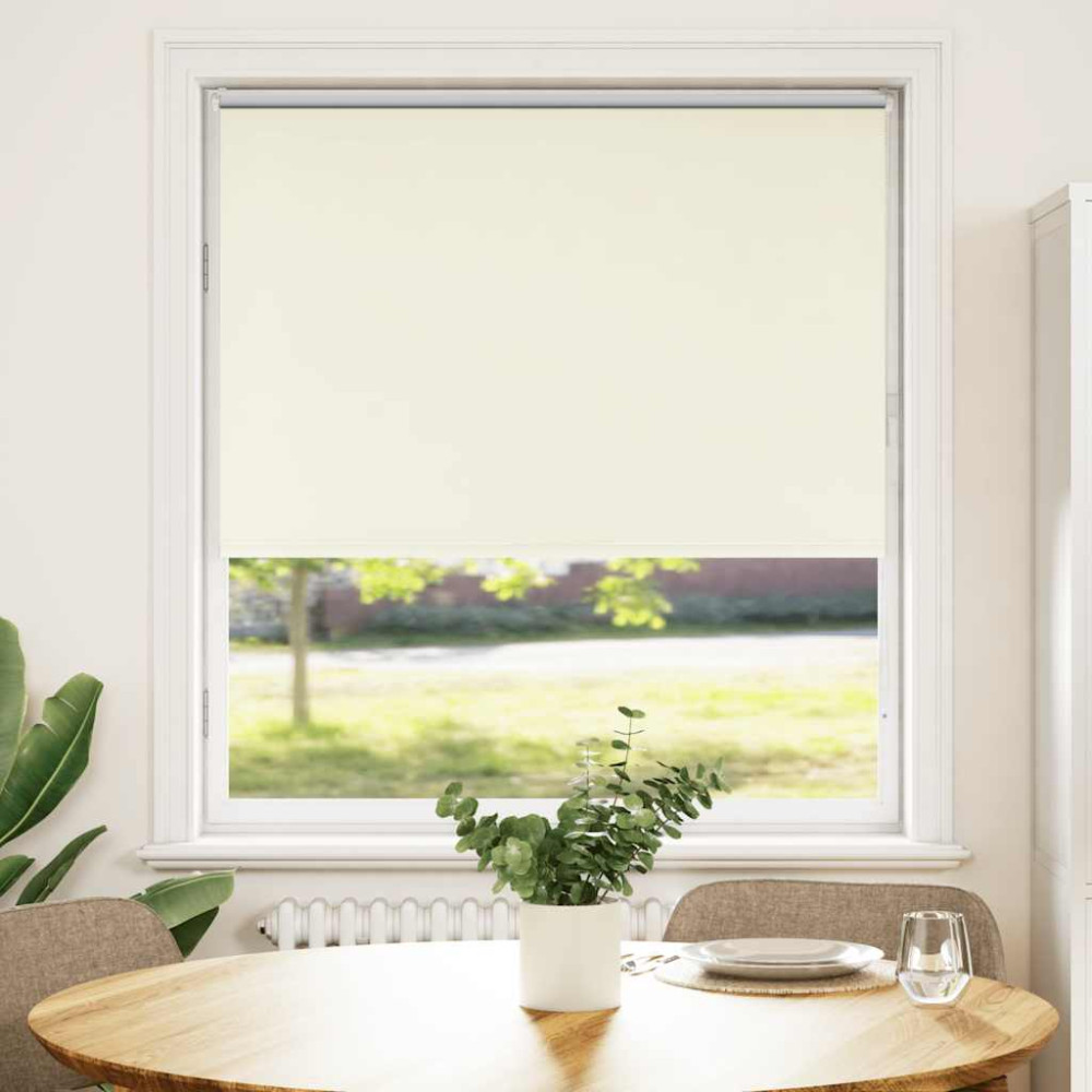 Produktbild för Rullgardin mörkläggning naturvit 90x175 cm tygbredd 85,7 cm