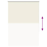 Produktbild för Rullgardin mörkläggning naturvit 105x175 cm tygbredd 100,7 cm