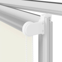 Produktbild för Rullgardin mörkläggning naturvit 130x175 cm tygbredd 126,6 cm