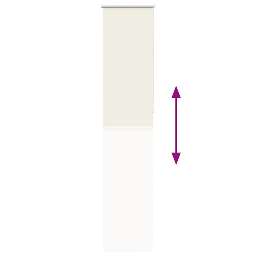 Produktbild för Rullgardin mörkläggning naturvit 50x210 cm tyg bredd 45,7 cm