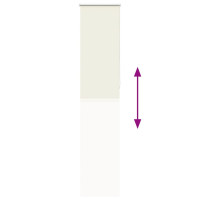 Produktbild för Rullgardin mörkläggning naturvit 55x210 cm tyg bredd 50,7 cm