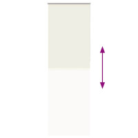 Produktbild för Rullgardin mörkläggning naturvit 75x210 cm tygbredd 70,7 cm