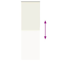 Produktbild för Rullgardin mörkläggning naturvit 85x210 cm tygbredd 80,7 cm
