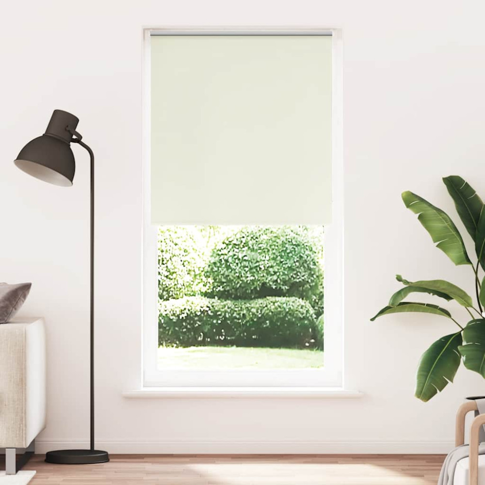 Produktbild för Rullgardin mörkläggning naturvit 90x210 cm tygbredd 85,7 cm