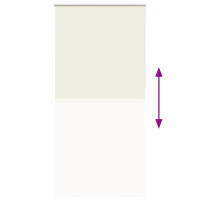 Produktbild för Rullgardin mörkläggning naturvit 105x210 cm tygbredd 100,7 cm