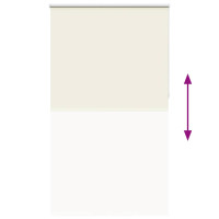 Produktbild för Rullgardin mörkläggning naturvit 120x210 cm tygbredd 116,6 cm