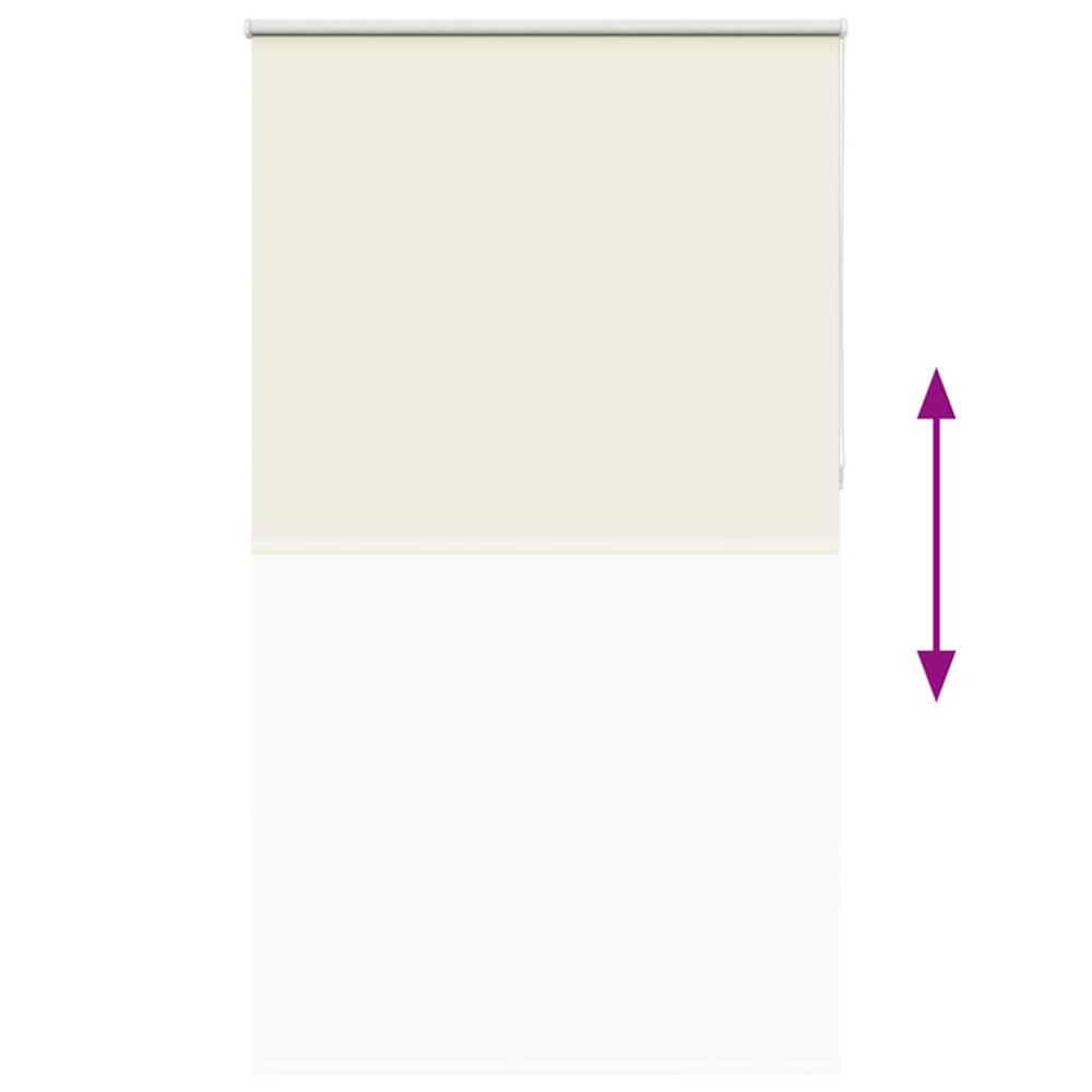 Produktbild för Rullgardin mörkläggning naturvit 125x210 cm tyg bredd 121,6 cm