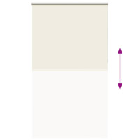 Produktbild för Rullgardin mörkläggning naturvit 125x210 cm tyg bredd 121,6 cm