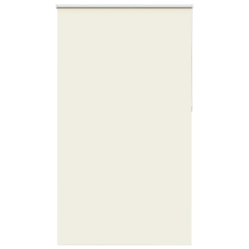 vidaXL Rullgardin mörkläggning naturvit 130x210 cm tygbredd 126,6 cm