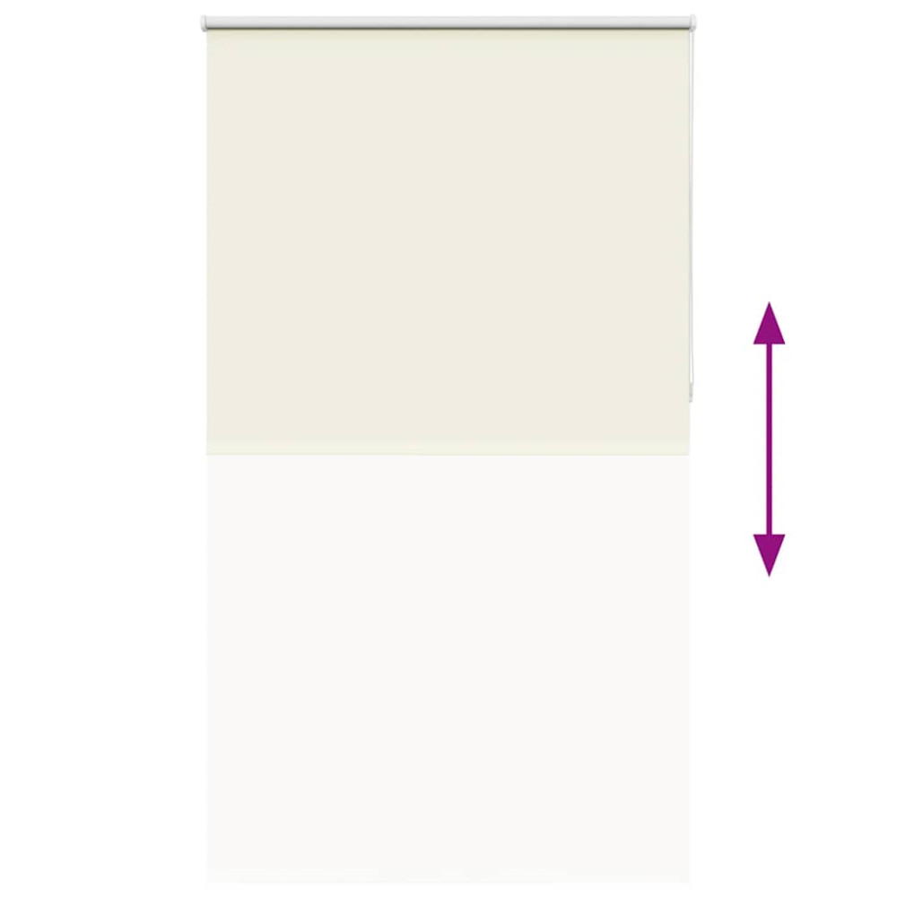 Produktbild för Rullgardin mörkläggning naturvit 135x210 cm tyg bredd 131,6 cm