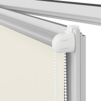 Produktbild för Rullgardin mörkläggning naturvit 50x230 cm tyg bredd 45,7 cm