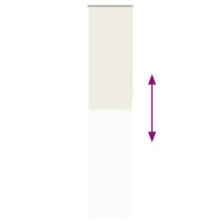 Produktbild för Rullgardin mörkläggning naturvit 60x230 cm tygbredd 55,7 cm