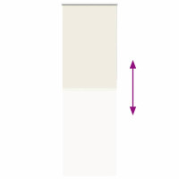 Produktbild för Rullgardin mörkläggning naturvit 65x230 cm tyg bredd 60,7 cm