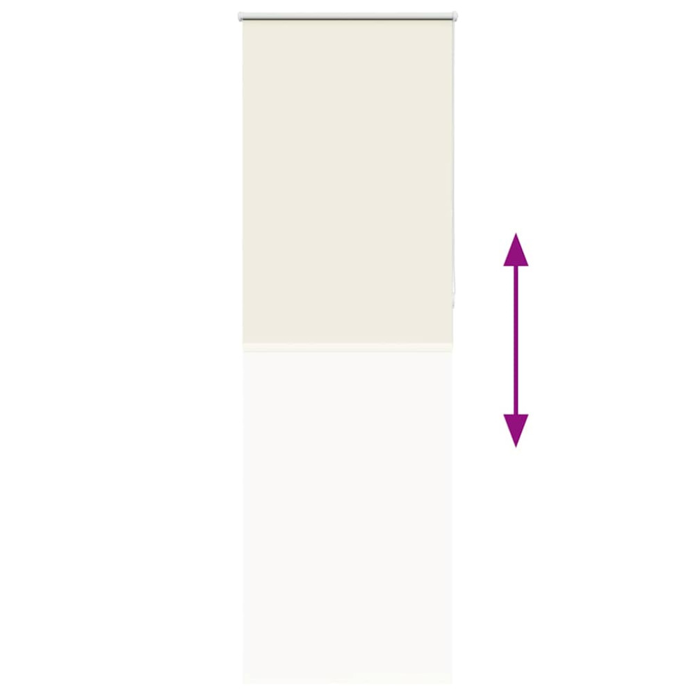 Produktbild för Rullgardin mörkläggning naturvit 70x230 cm tyg bredd 65,7 cm