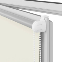 Produktbild för Rullgardin mörkläggning naturvit 80x230 cm tygbredd 75,7 cm