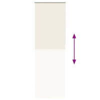 Produktbild för Rullgardin mörkläggning naturvit 80x230 cm tygbredd 75,7 cm