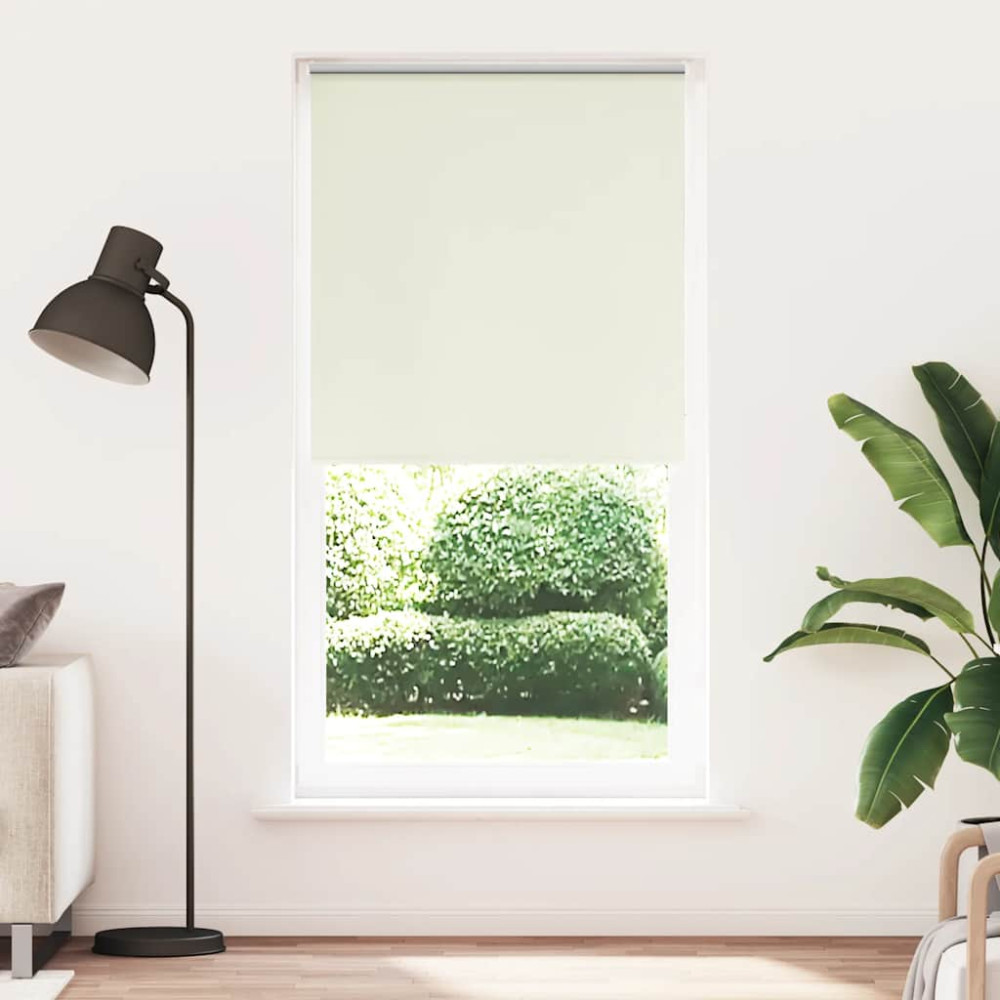 Produktbild för Rullgardin mörkläggning naturvit 100x230 cm tyg bredd 95,7 cm