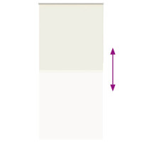 Produktbild för Rullgardin mörkläggning naturvit 100x230 cm tyg bredd 95,7 cm
